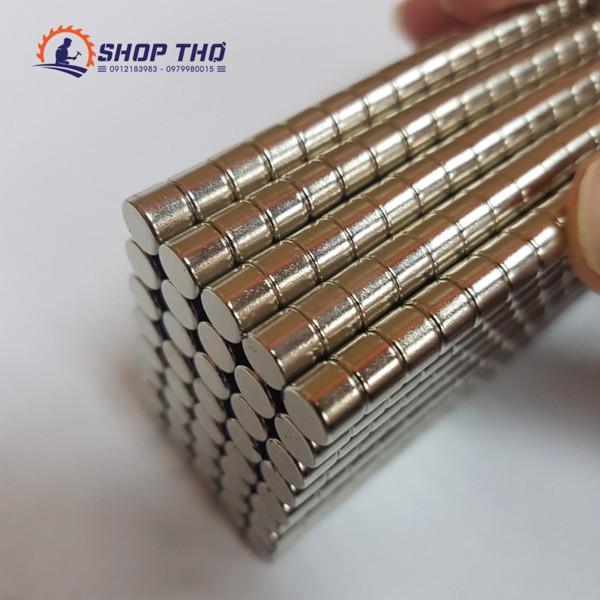 Nam châm trắng tròn D8*6mm