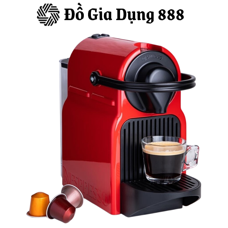 Máy Pha Cà Phê Viên Nén Delonghi Nespresso Inissia EN 80.B, Máy Pha Cafe, 700ml, 19 Bar, Nhập Đức, BH 12 Tháng