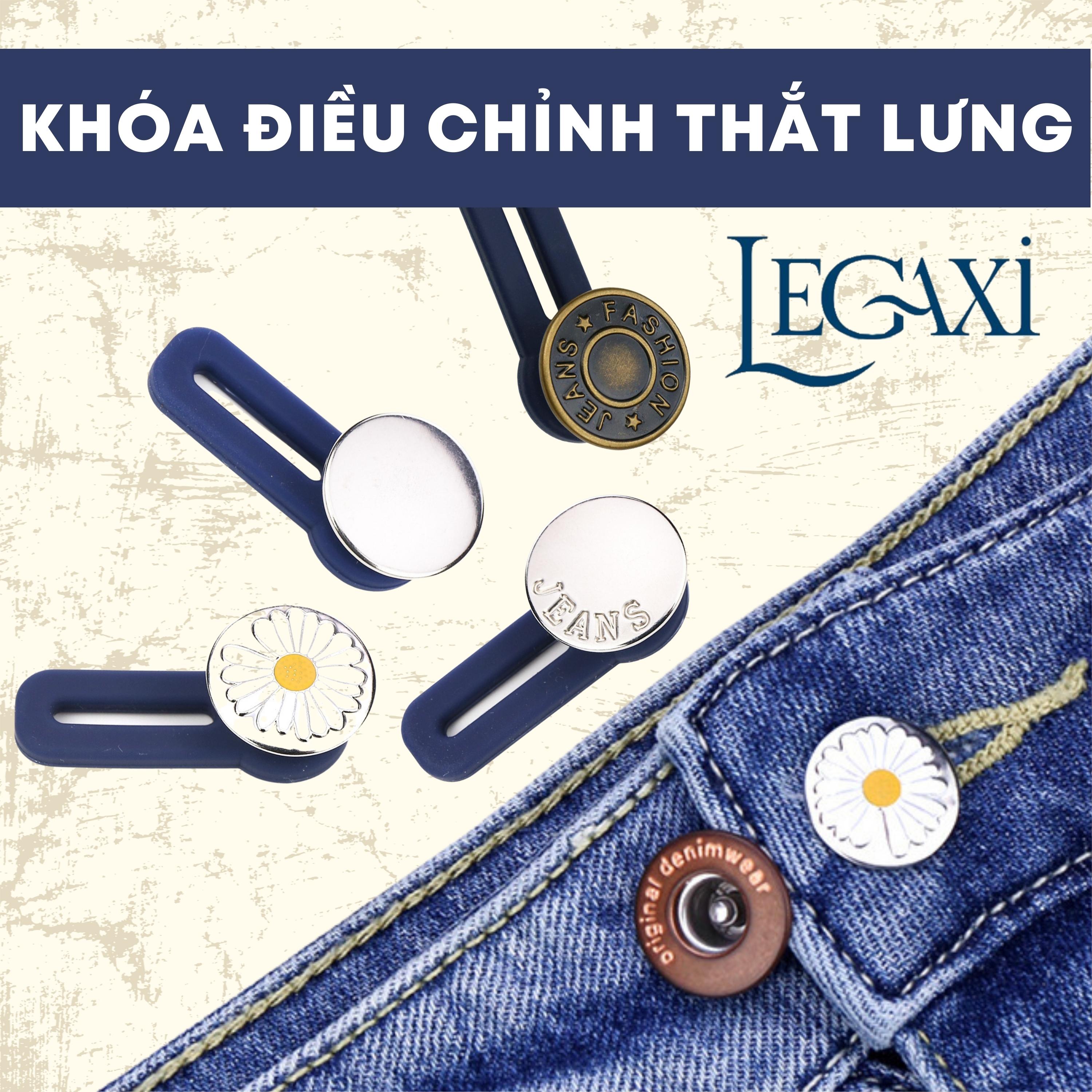 Khóa Cài, Khuy Gài Nới Rộng Eo Quần Không Cần May Điều Chỉnh Thắt Lưng Jean Váy Jean Cho Nam Nữ Tiện Lợi Legaxi