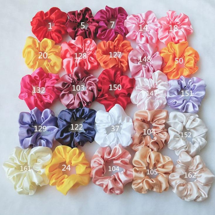 Dây buộc tóc Scrunchies Satin sang mịn HD48 (Ib số trên hình)