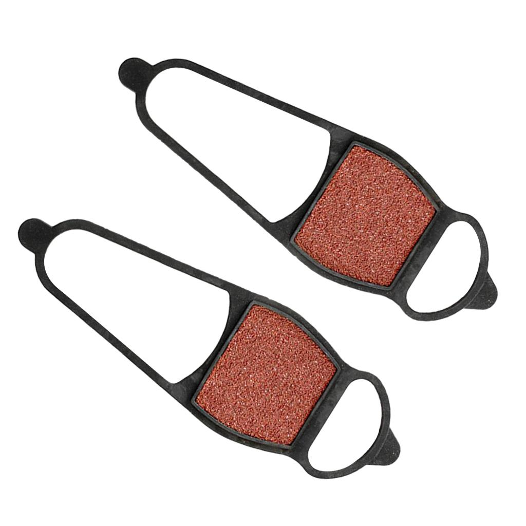 2 Pcs Ice Snow Non-Slip Spikes Shoes Boots Grippers Crampon Walk Cleats