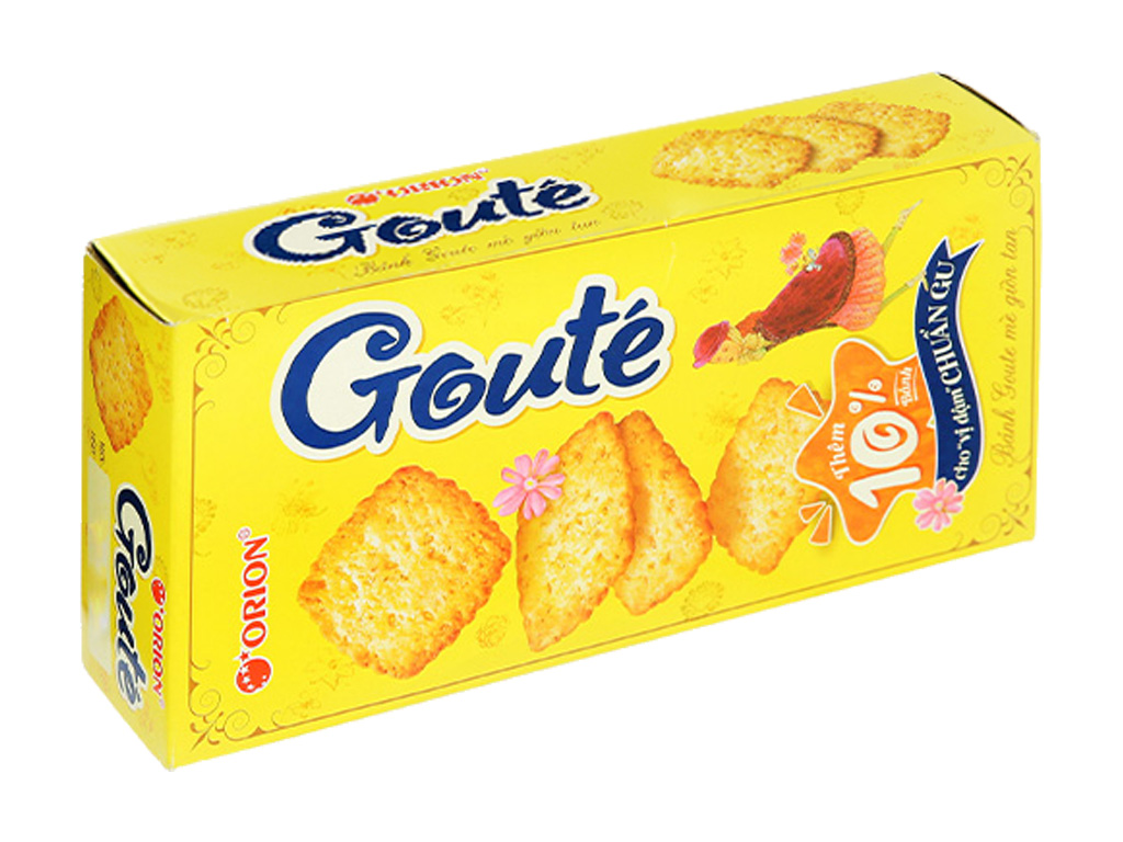 Bánh Quy Mè Giòn Goute - Hộp 4 gói x 39.6g