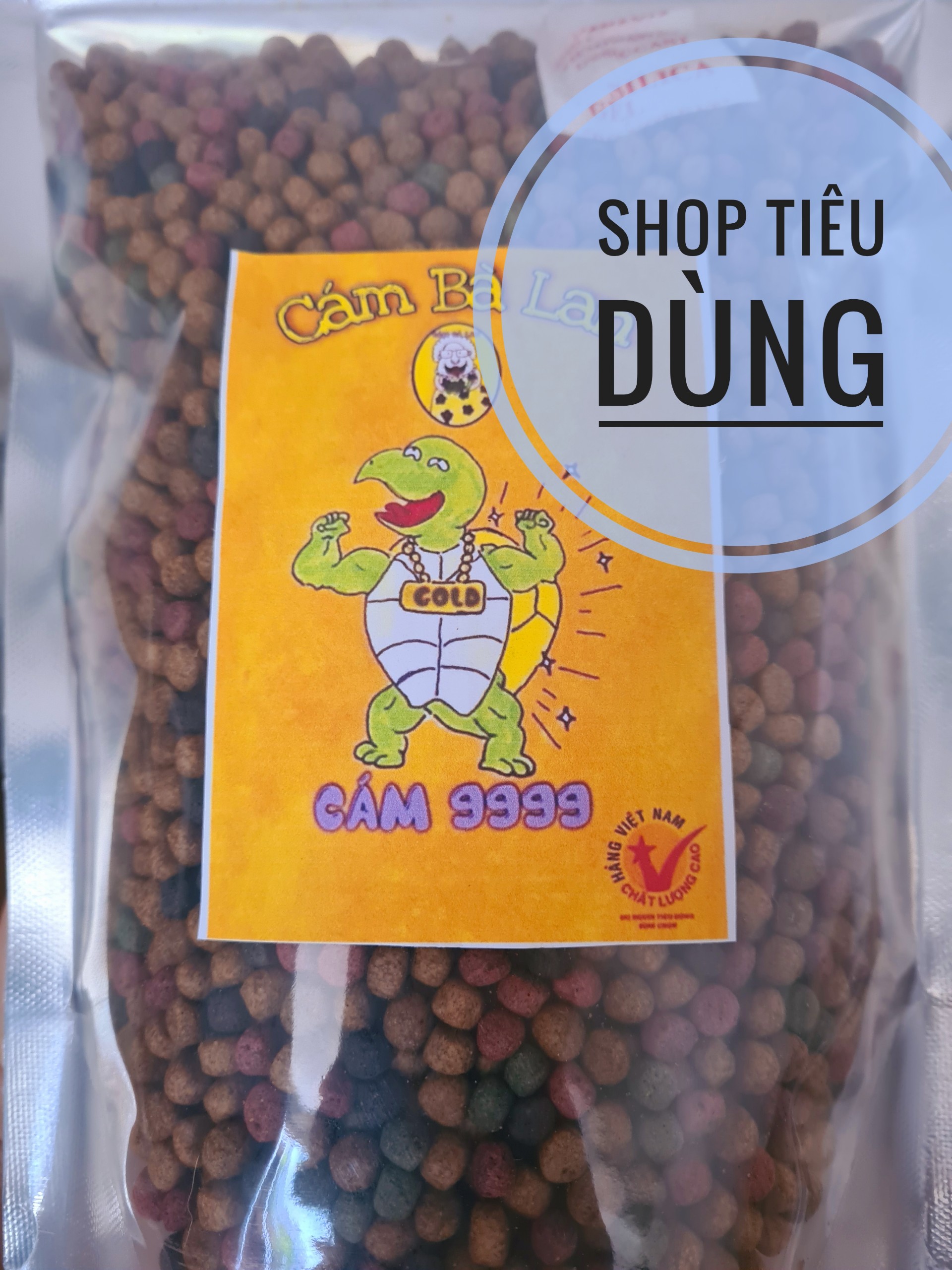 1kg Cám Bà Lan NEW , thức ăn cho rùa nước túi zip 1 kg