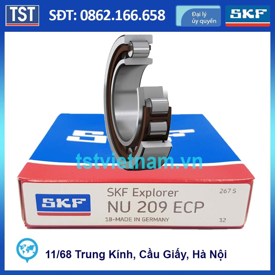 Vòng bi SKF NU 209 ECP (Chính hãng 100%)