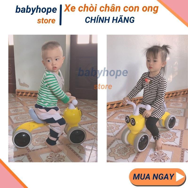 Xe chòi chân cho bé 1 2 tuổi con ong có nhạc đèn mẫu hot nhất 2021