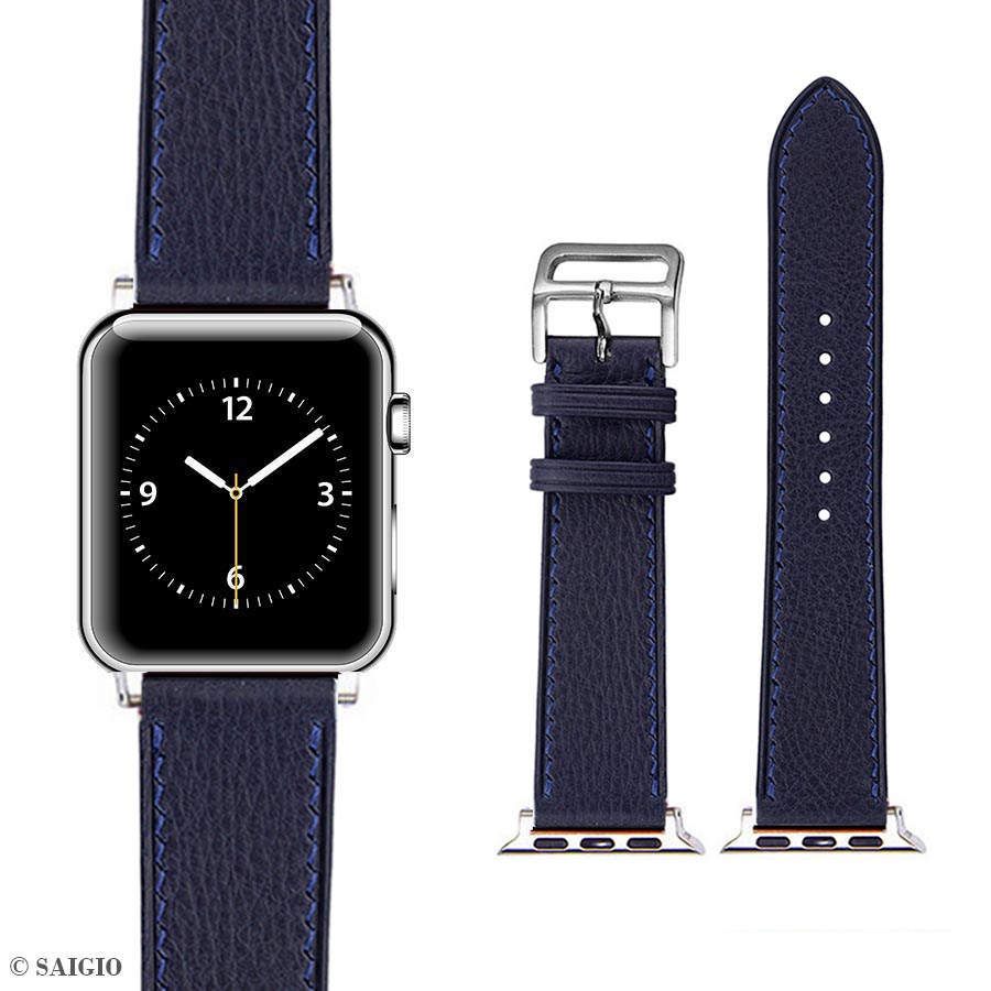 Dây Apple Watch 41mm 40mm 38mm, Chất Liệu Da Bò Cao Cấp, Dây Đeo Phong Cách Cổ Điển, Đơn Giản Và Tinh Tế, Tương Thích Các Phiên Bản Series 9/8/7/6/5/4/3/2/1/SE/SE2