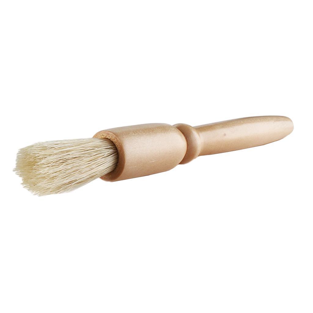 Espresso Coffee Grinder Cleaning Brush/Smooth Wooden Handle/Natural Bristles