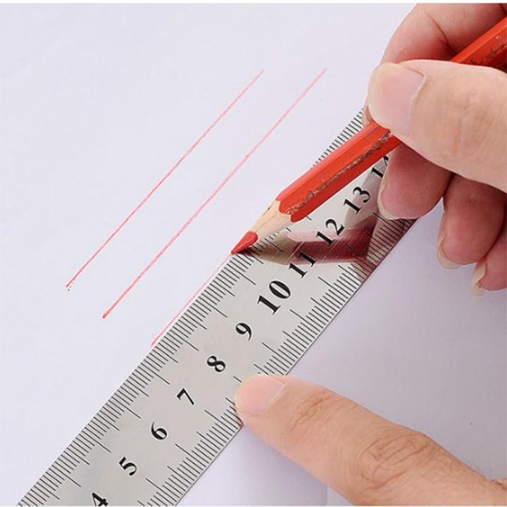 Thước kẻ sắt kim loại lá thép cao cấp – 15cm, 20cm, 30cm