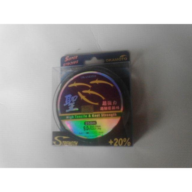 Cước câu cá okamoto dài 250m Siêu rẻ, siêu đẹp, siêu chất lượng
