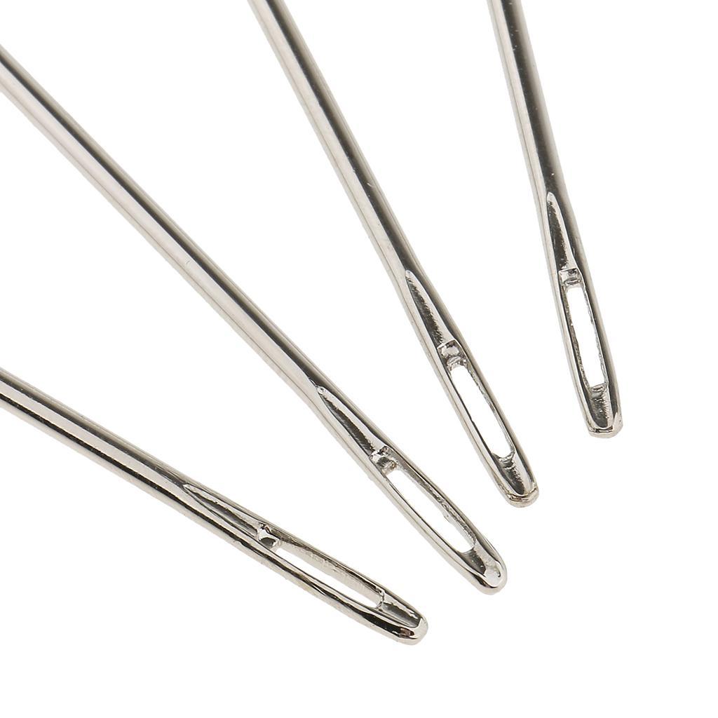 4 Assorted Sizes Hand Sewing Needles For Easy Threading Darning Binding Bank Voucher