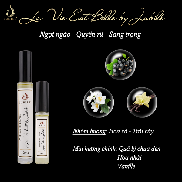 Tinh dầu nước hoa nữ La Vie Est by Jubilé (set 17ml)