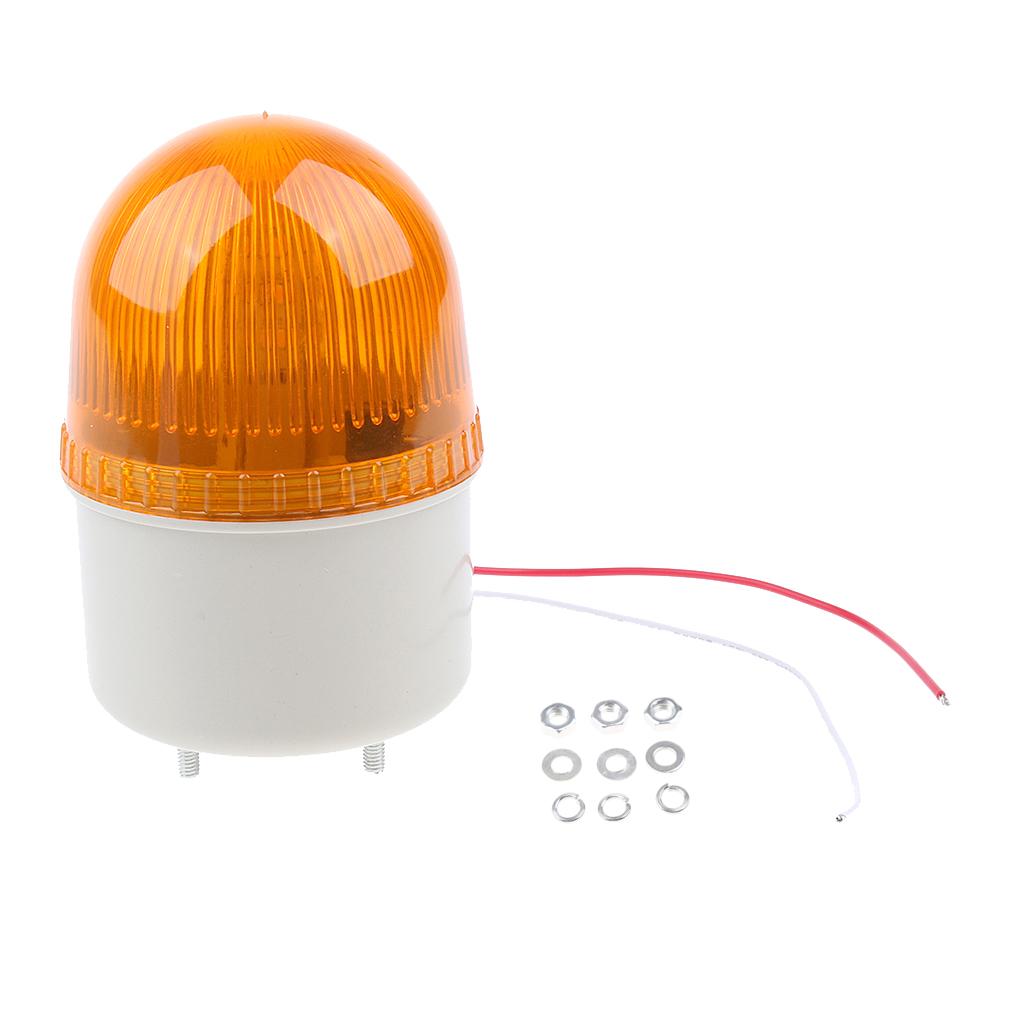 AC220V Emergency Warning Strobe LED Beacon Light with Alarm Sound / Amber