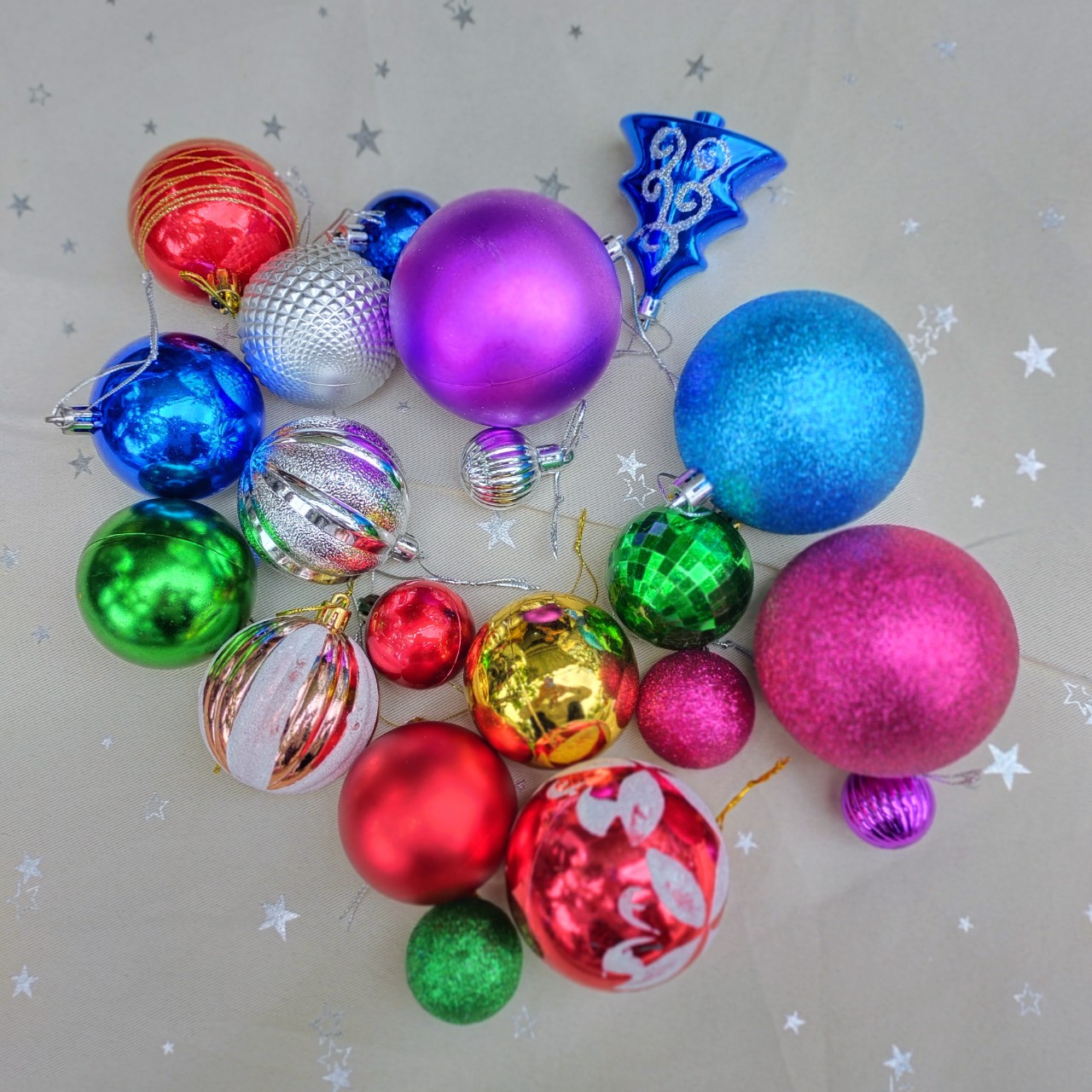 Set phụ kiện 20 món hỗn hợp N35 trang trí noel trang trí cây thông