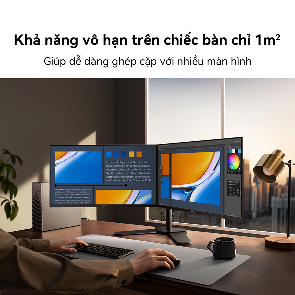 Màn Hình HUAWEI MateView SE | 23.8&quot; | 90% gam màu P3 | Màn hình HUAWEI FullView | Chế độ eBook | Hàng Chính Hãng