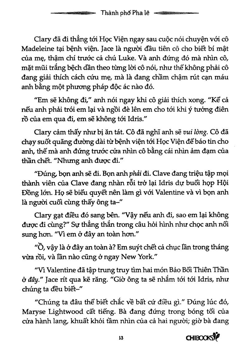 Phần 3 Series Vũ Khí Bóng Đêm: Thành Phố Pha Lê (Tái Bản)