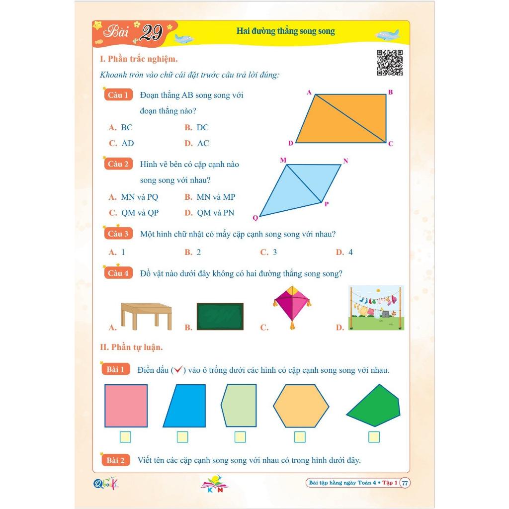 Bài Tập Hằng Ngày Toán 4 - Tập 1 - Kết Nối Tri Thức Với Cuộc Sống