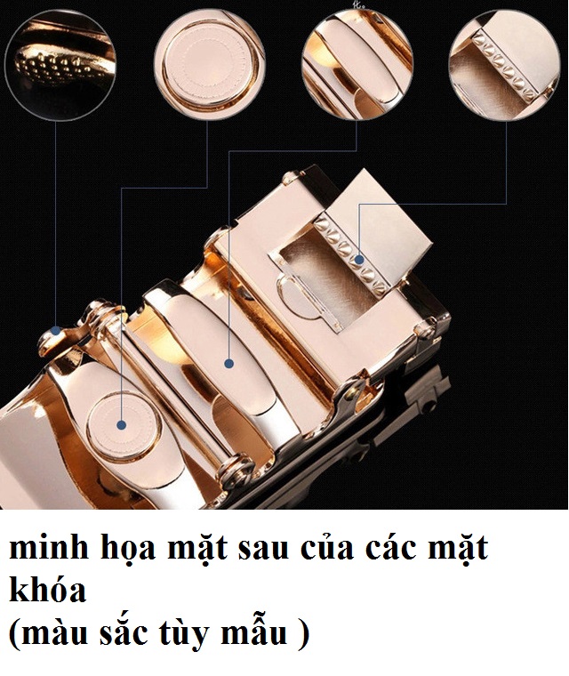 MẶT KHÓA THẮT LƯNG NAM KHÓA TÌ TRƯỢT TỰ ĐỘNG CHO DÂY RỘNG 3,5 CM (KO KÈM DÂY)