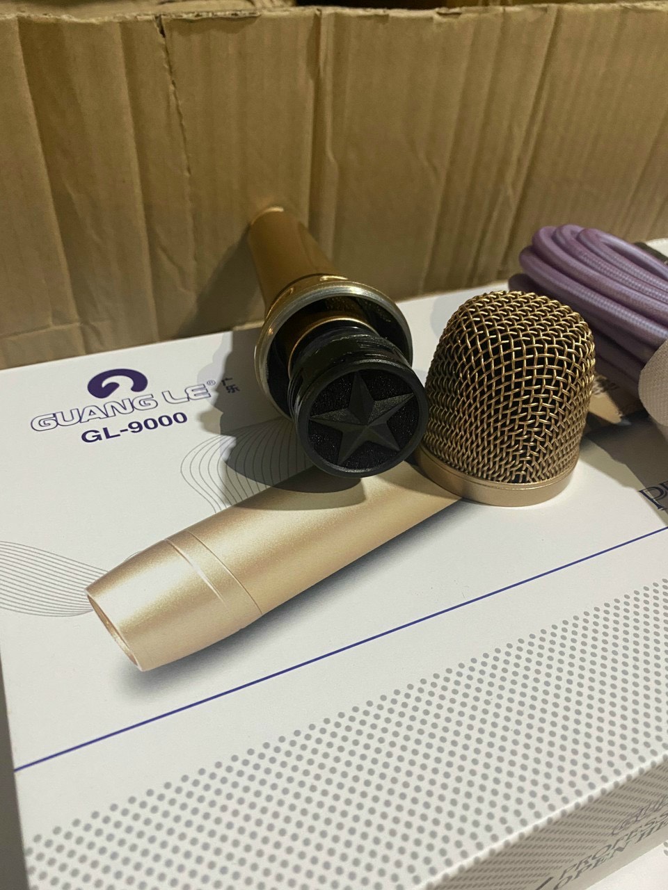 Micro GUANG LE GL-9000 mic có dây Micro có dây hát Karaoke Chuyên Nghiệp hát gia đình loại bỏ tạp âm