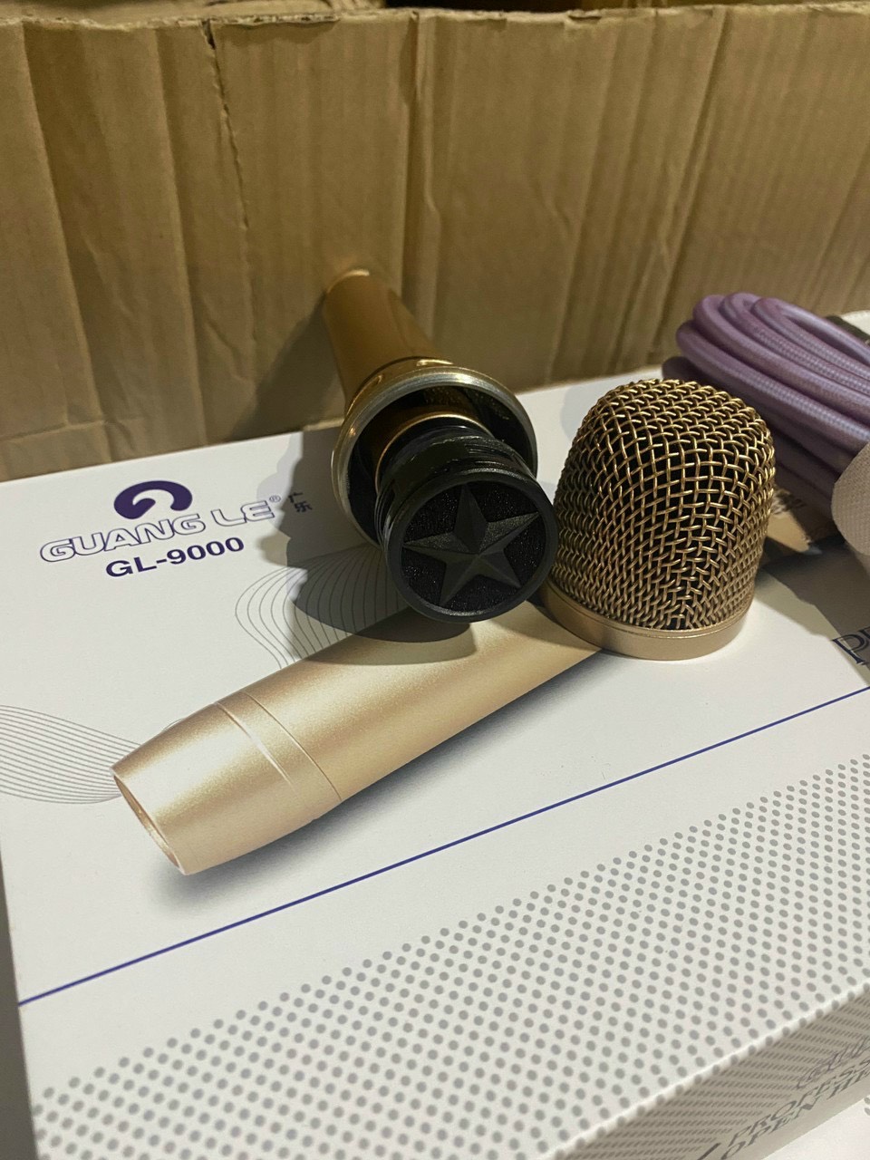 Micro GUANG LE GL-9000 mic có dây Micro có dây hát Karaoke  Chuyên Nghiệp hát gia đình loại bỏ tạp âm