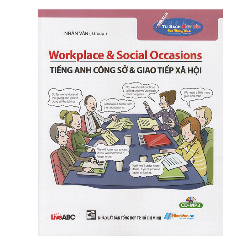 Sách - Tiếng Anh Công Sở &amp; Giao Tiếp Xã Hội - Workplace &amp; Social Occasions - Kèm File Âm Thanh