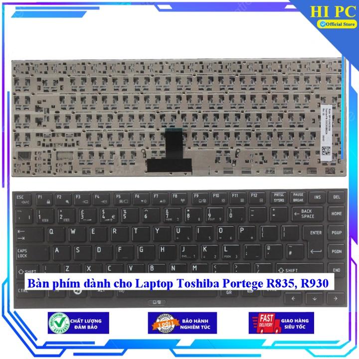 Bàn phím dành cho Laptop Toshiba Portege R835 R930 - Phím Zin - Hàng Nhập Khẩu