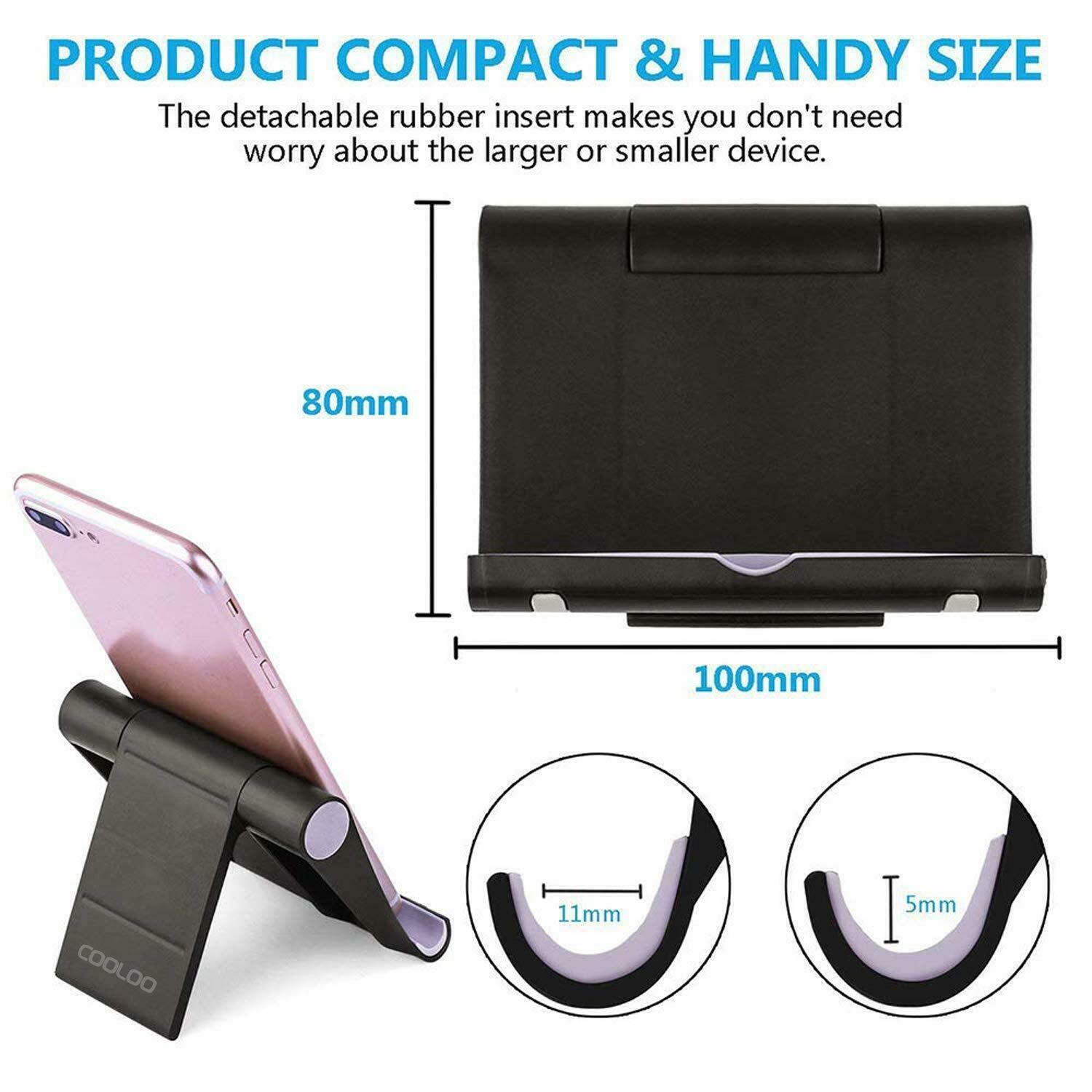 Folding Phone Tablet Holder Desktop Multifunctional Adjustable Mobile Phone Stand