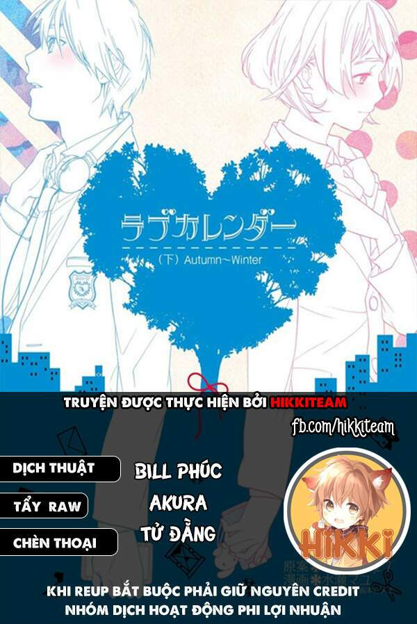 lịch tình yêu chapter 1 1