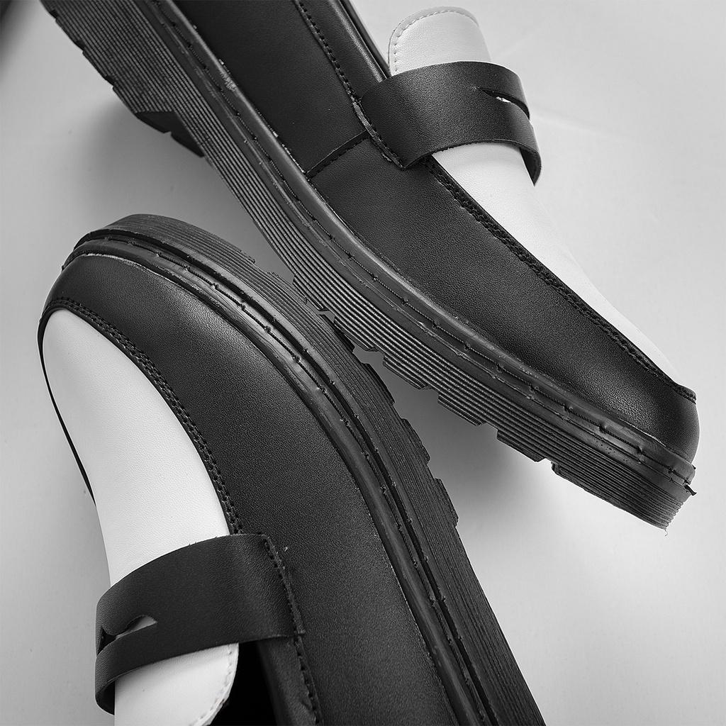 Giày Loafer Nam AROTI Dáng Lười Chất Da Đẹp Cao Cấp,Đế Khâu Chắc Chắn, Tăng Chiều cao 3 cm Đủ size G608-TRANG