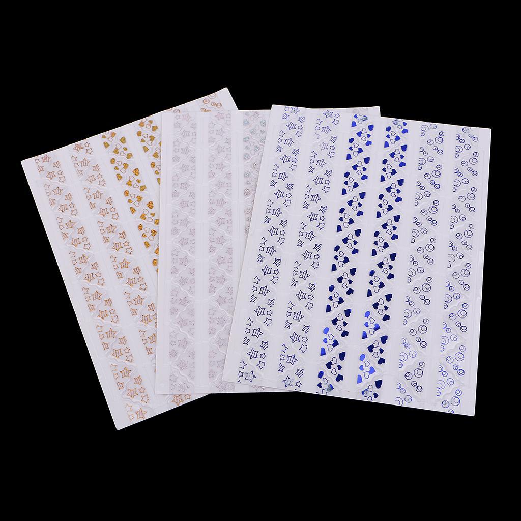 5 Sheets/Patterns Lots DIY Scrapbooking Gilding Photo Album Frame Corner Stickers Picture Corner fixed Photo Decoration Stickers
