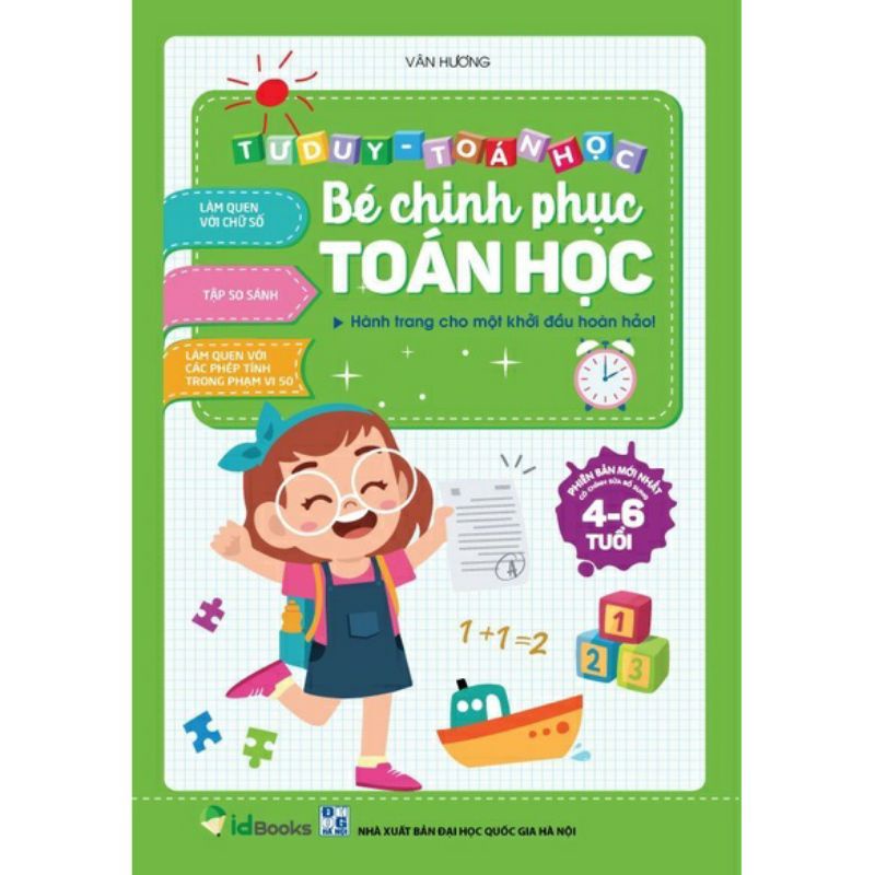 Sách - Bé Chinh Phục Toán Học - Tư Duy Toán Học Cho Bé 4-6 Tuổi