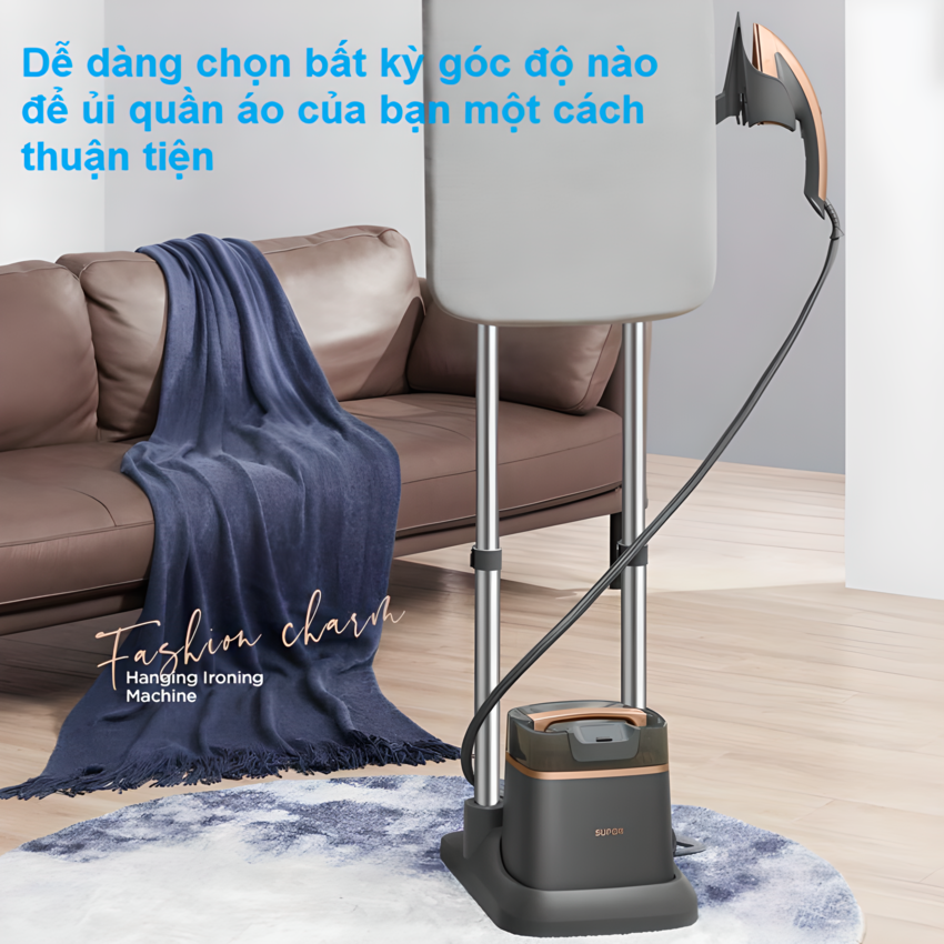 Bàn là hơi nước dạng đứng chuyên nghiệp thương hiệu Pháp Supor EGU-Y208A công suất 2000W - Hàng Chính Hãng