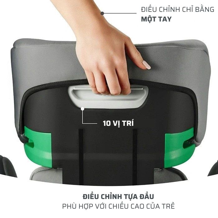 Ghế ngồi ô tô Kinderkraft Ispark cho bé từ 3,5 -12 tuổi - Hàng chính hãng