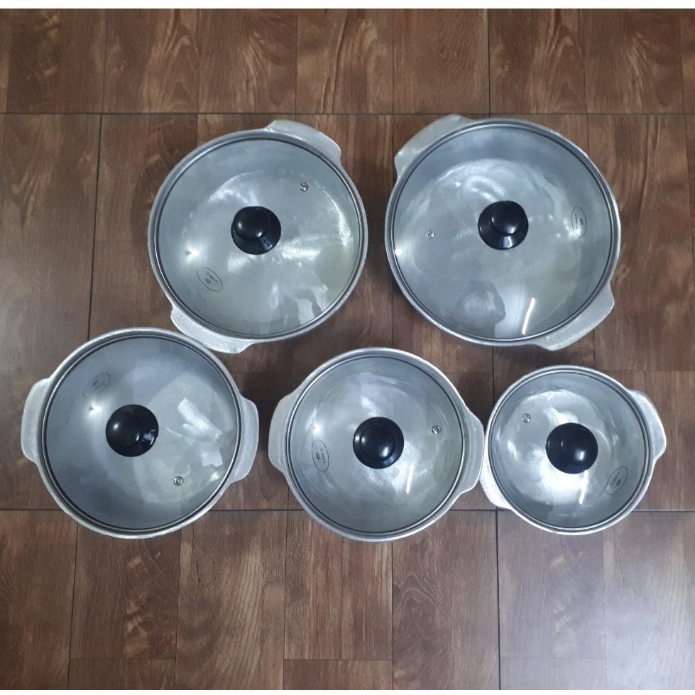 Nồi gang đúc kho thịt cá, nấu cháo lẩu 19-27cm