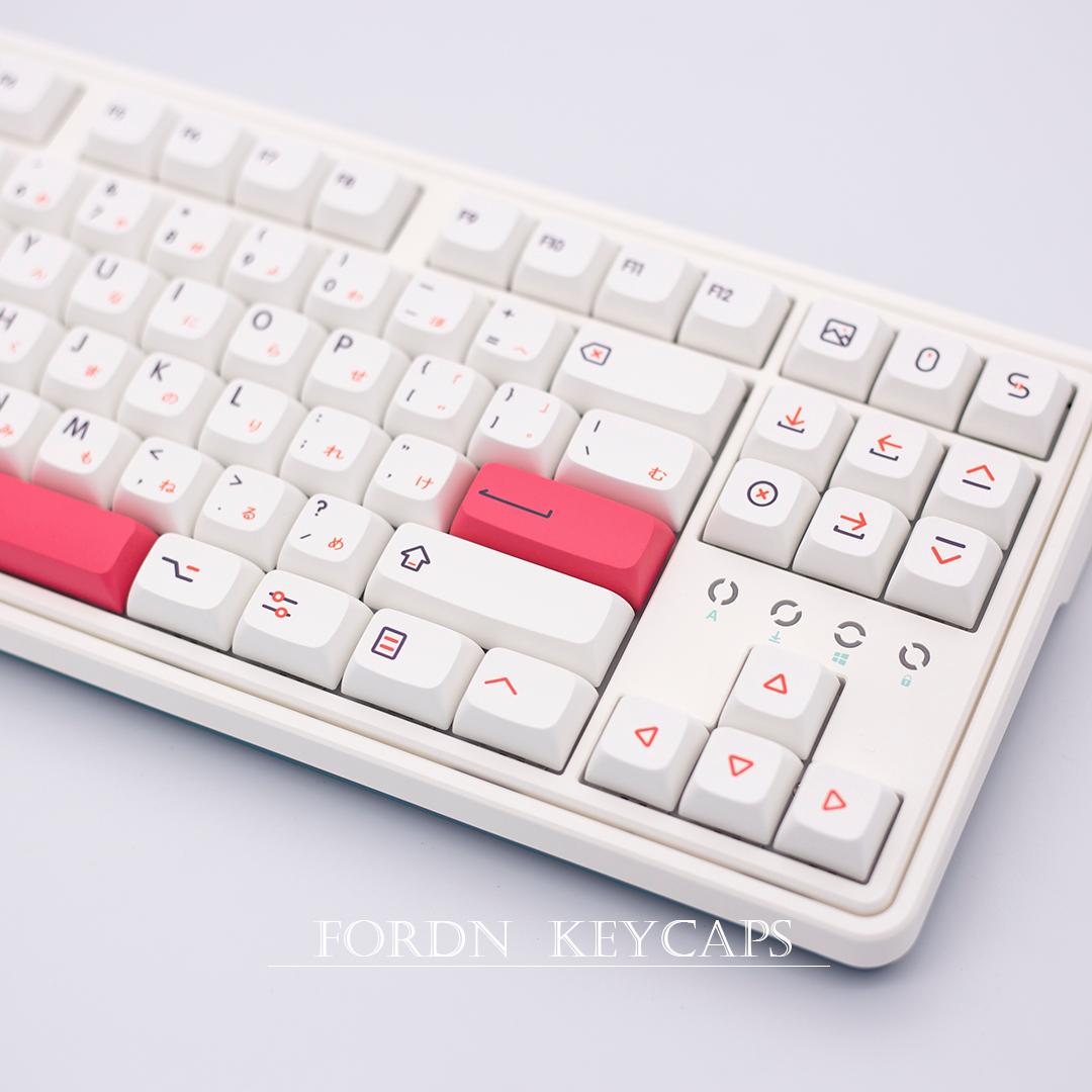 Fendai 118 Phím XDA Hồ Sơ Keycaps PBT Cá Tính Nhật Bản Dễ Thương Bàn Phím Keycaps Cho Bàn Phím Cơ Tùy Chỉnh Chìa Khóa Mũ Lưỡi Trai