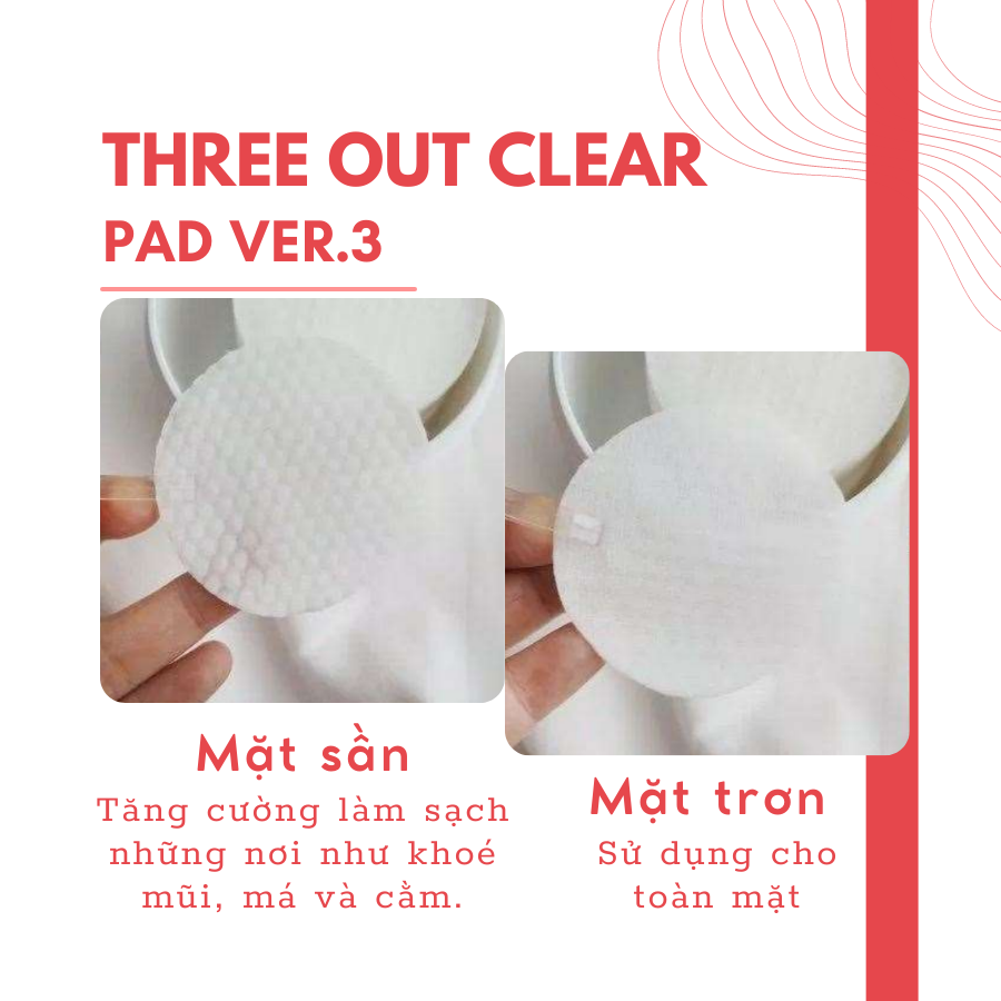 Tẩy tế báo chết GoodnDoc Three Out Clear Pad Ver.3