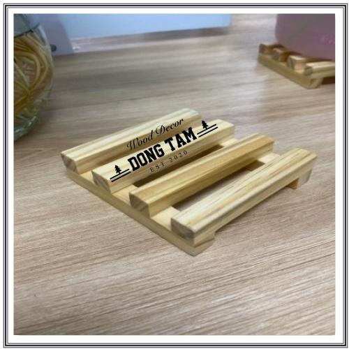 Chân đế decord gỗ thông có sơn trong