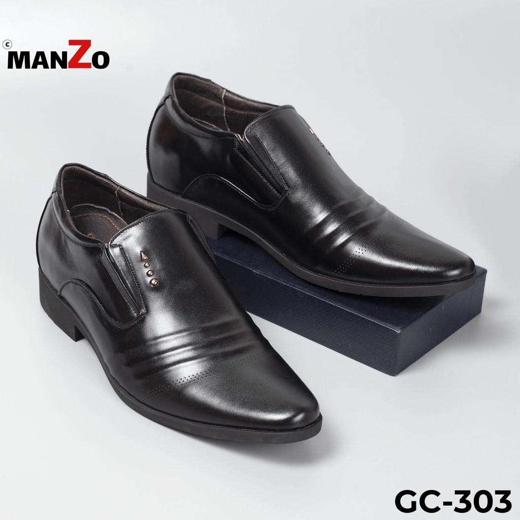 Giày tây nam tăng chiều cao hoàn toàn bí mật - Manzo 303