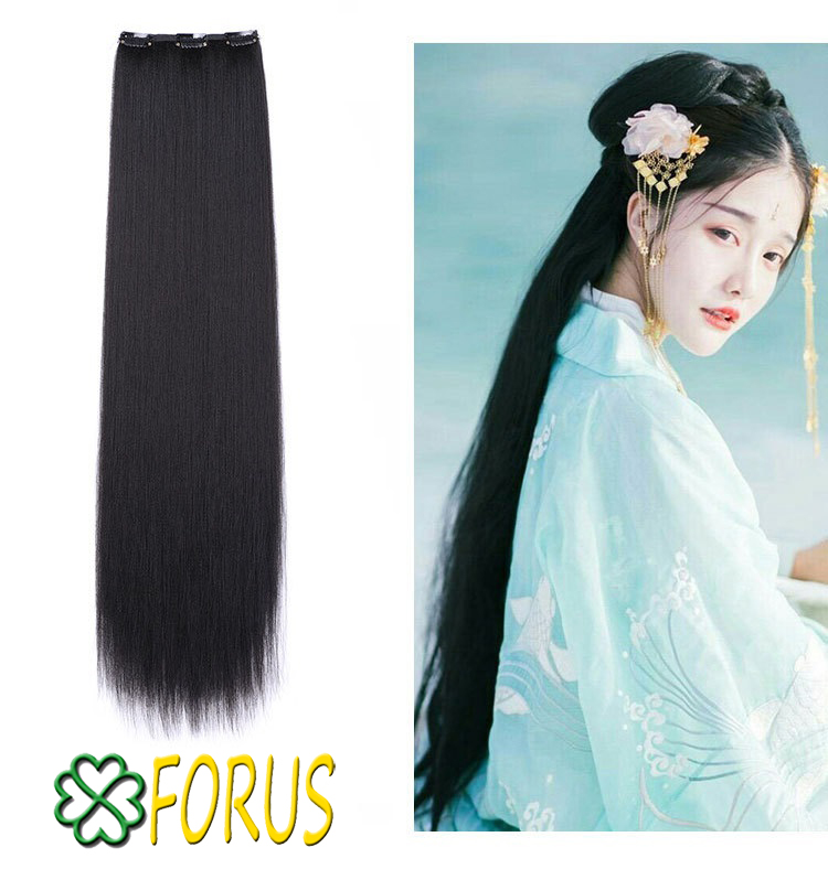 Tóc giả cổ trang kẹp dải 3 phím dài 90cm ️FREESHIP️ tóc giả dài, tóc thẳng dài