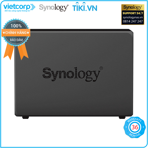 Thiết bị lưu trữ NAS Synology DS723+ (Đen) - Hàng Chính Hãng