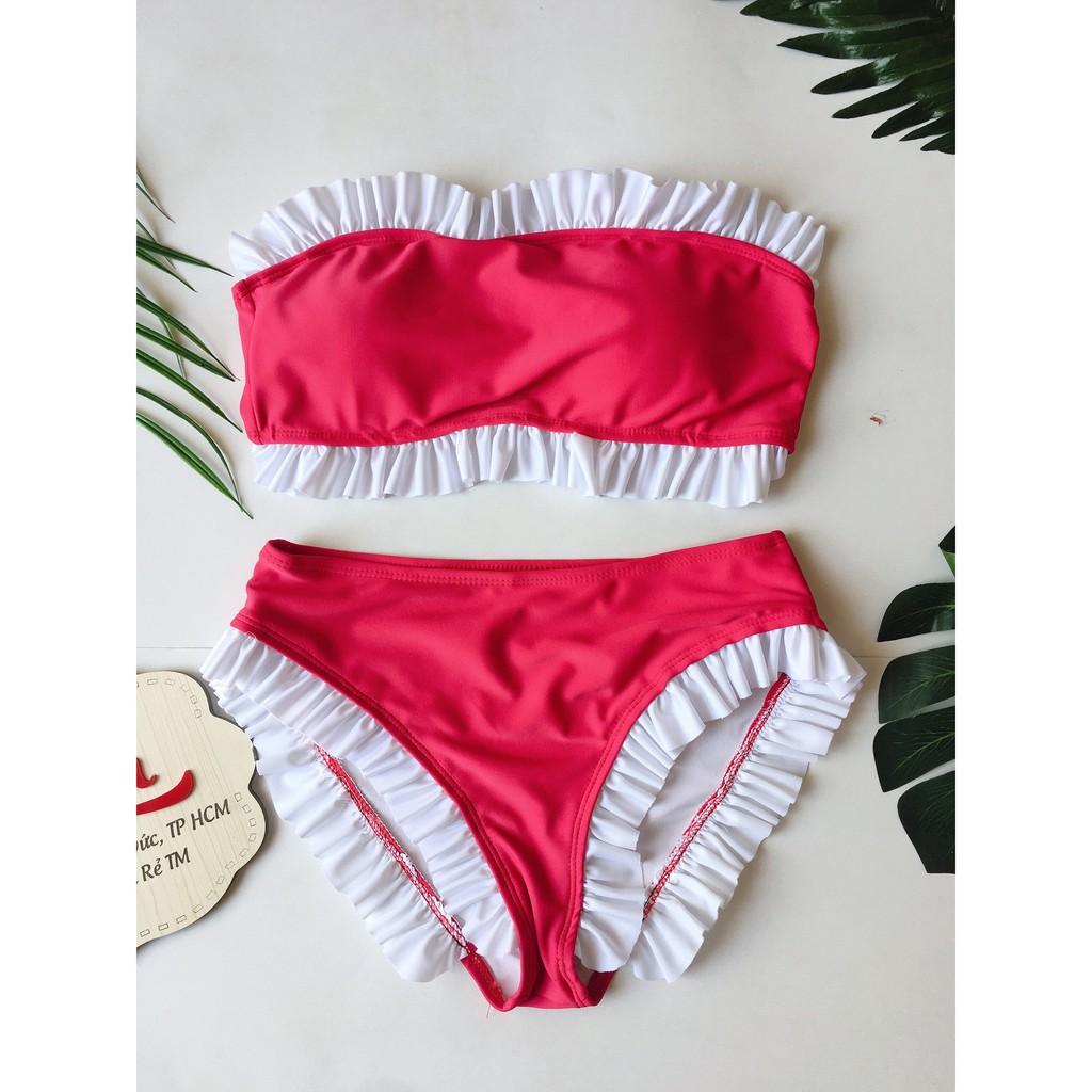 Bikini, Đồ Bơi Đi Biển Hai Mảnh Cúp Ngực Bánh Bèo Quần Tam Giác Secxy ODERI HM-086