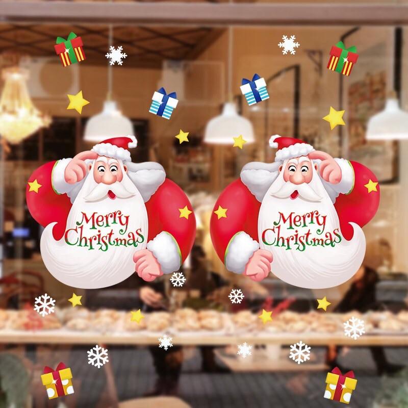 Drcal trang trí Noel Hít Tĩnh Điện - Ông Già giáng sinh Mập ú đáng yêu