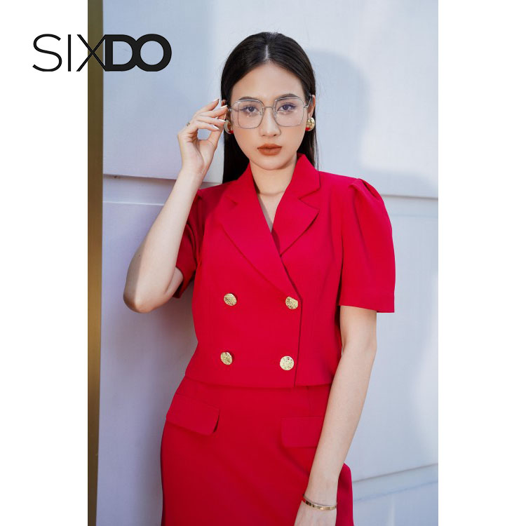 Áo vest ngắn tay dáng lửng SIXDO