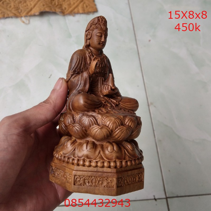 Tượng phật Quan Âm cao 15 - 20 -30 cm