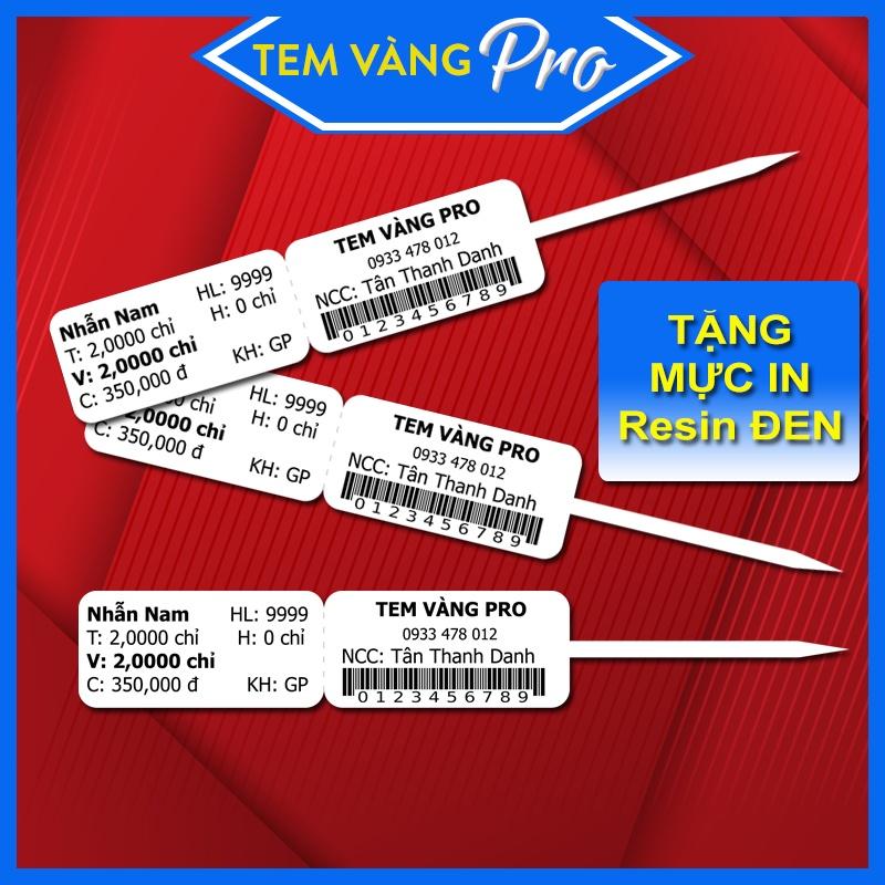 Bộ Tem Vàng Nữ Trang Dùng In Tem Cho Tiệm Vàng |  Kèm Mực In Resin Màu Đen 5,000 Tem