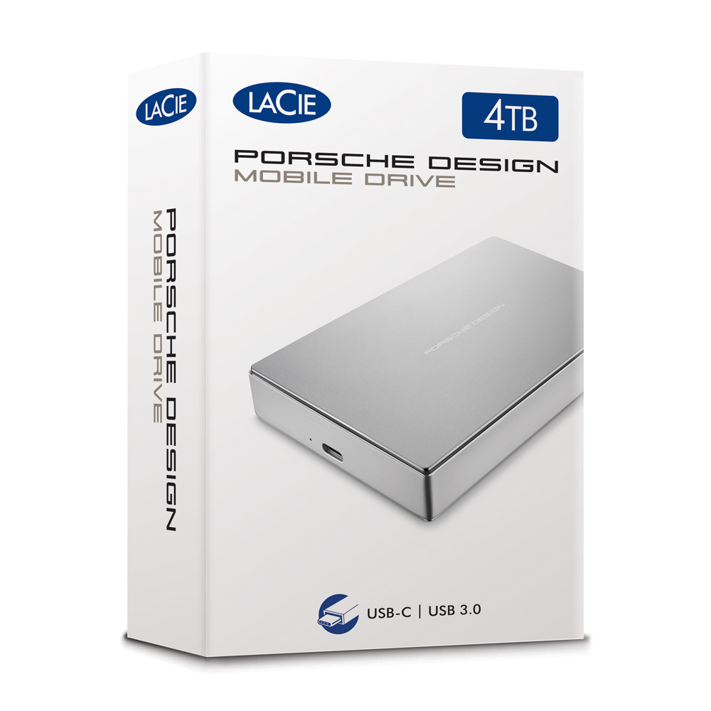 Ổ cứng di động 4TB LaCie Porsche Design Mobile Drive P'9227 USB 3.1 Type-C STFD4000400 - Hàng Chính Hãng