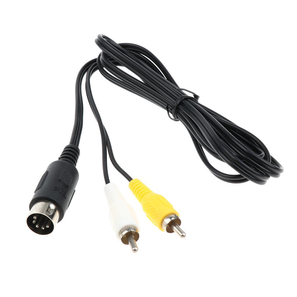 1.8m AV RCA Composite Audio Video Cable TV Lead for Console