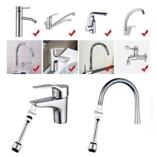 Vòi Turbo xoay 360 độ - Vòi Nước Tăng Áp