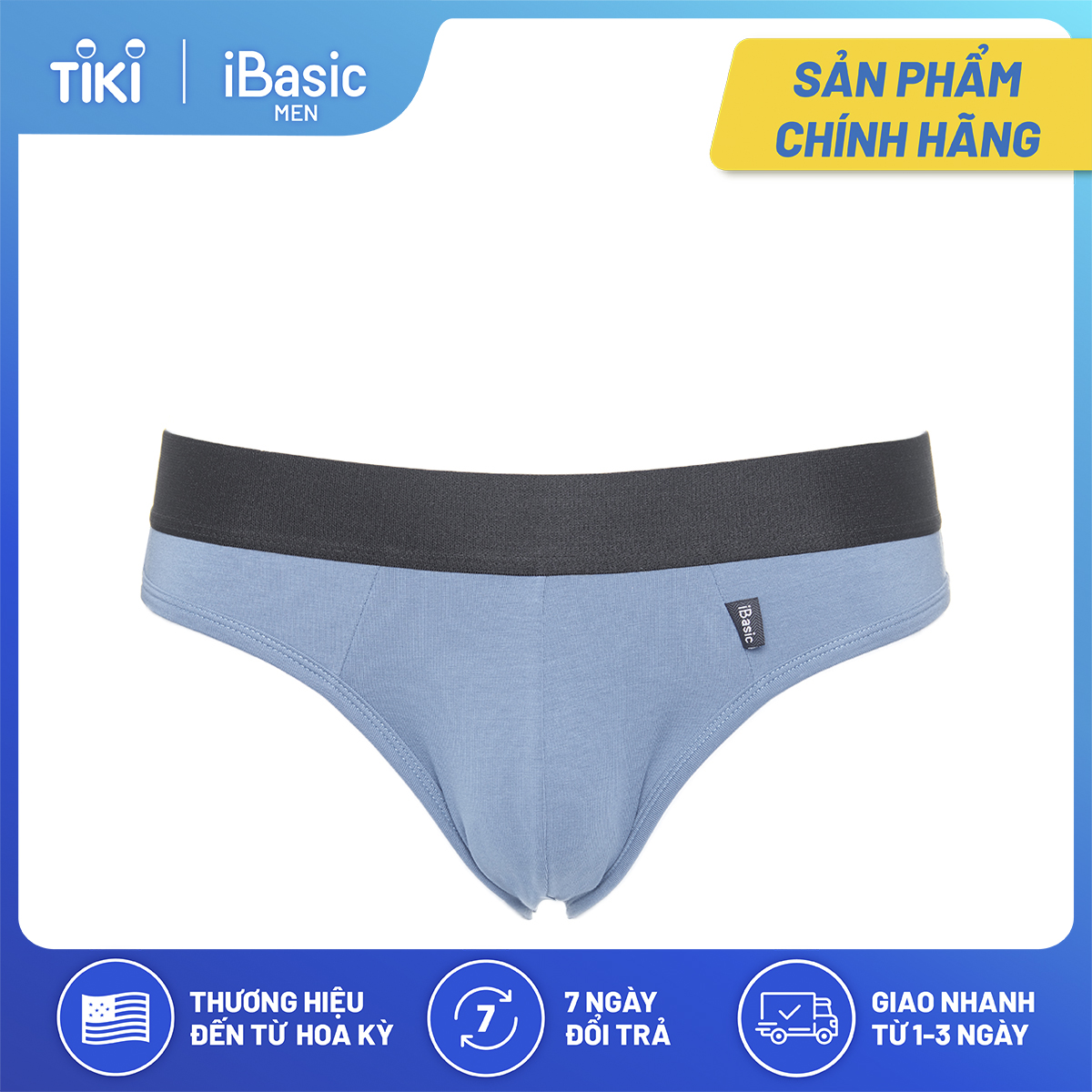 Combo 3 quần lót nam tam giác thun cotton iBasic PANM045