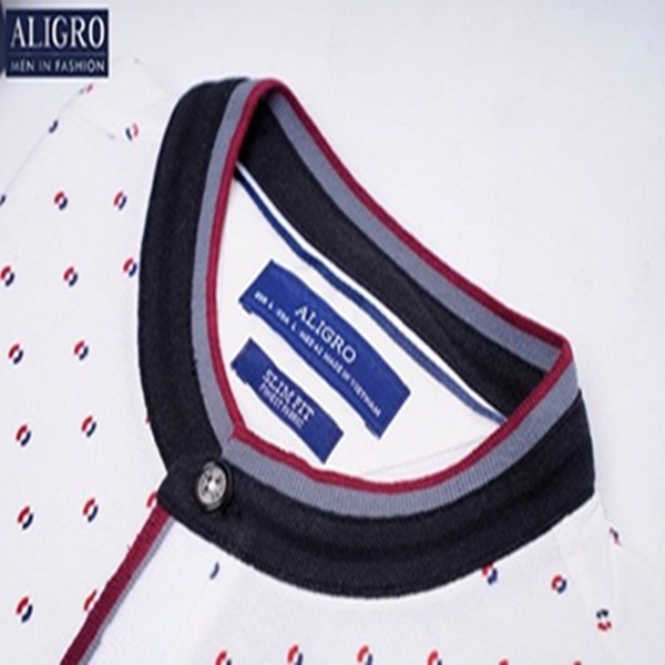 ÁO POLO CỔ TRỤ MÀU TRẮNG ALGPLO35