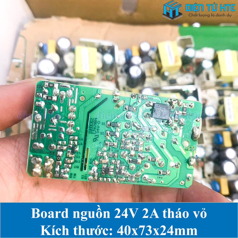 Board nguồn tháo vỏ 24V 2A 40x73x24mm loại tốt